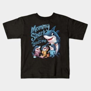 Mommy Shark Boss of Bedtime Kids T-Shirt